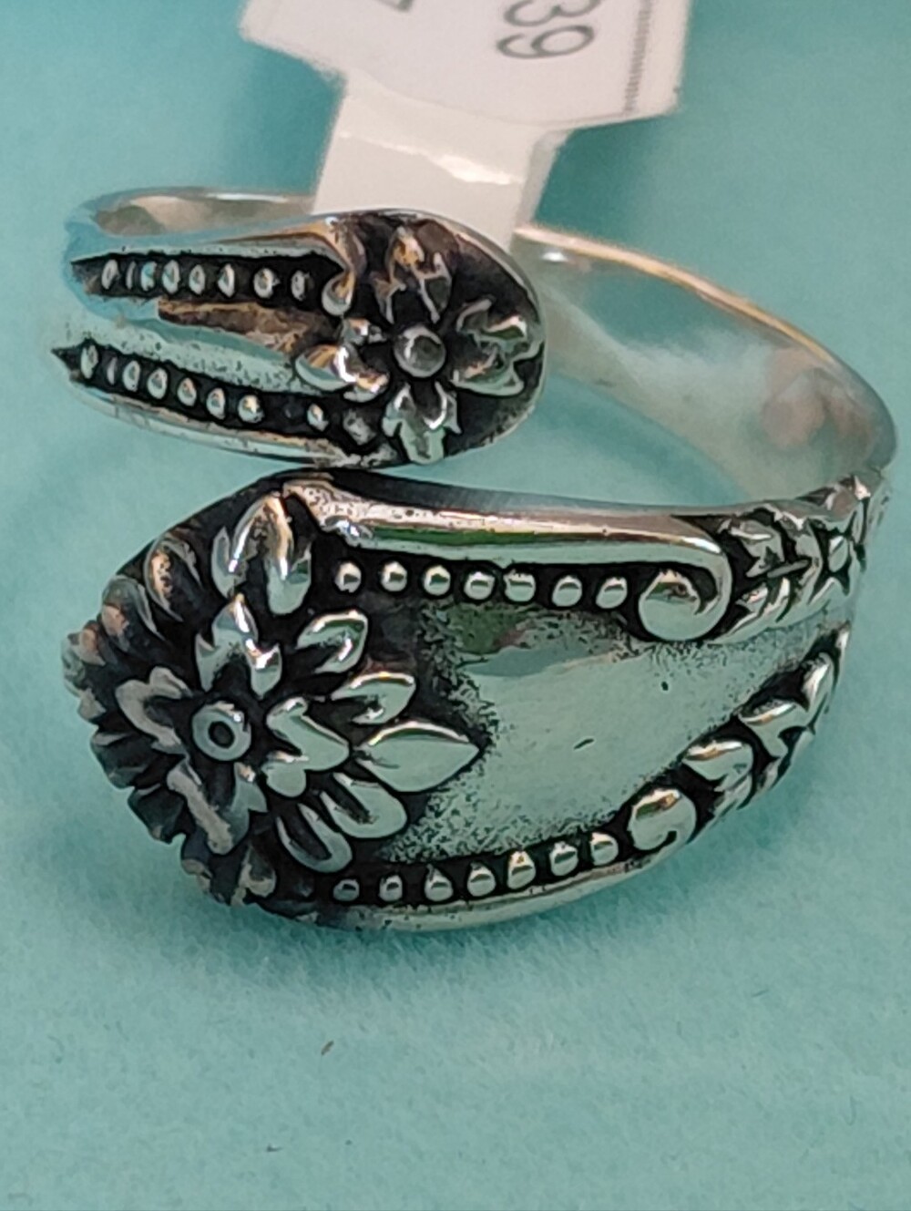 Sterling Silver Floral Wrap Ring